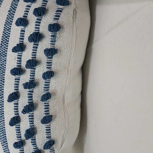 Blue and White Throw Pillow - Picture 5 of 5